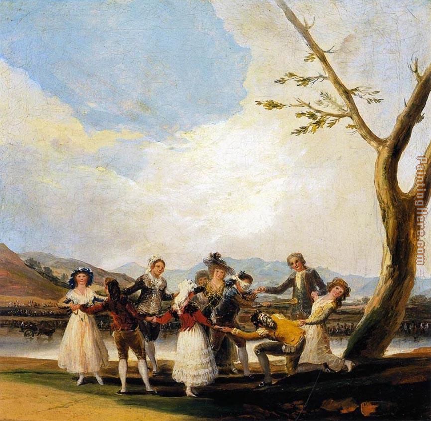 Blind Man's Buff painting - Francisco de Goya Blind Man's Buff art painting